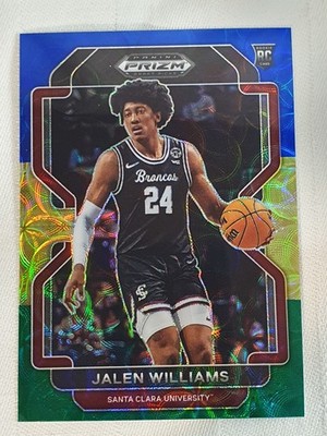2022 Panini Prizm   RC Jalen Williams Santa Clara #84 Parallel