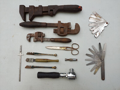 21UU02 ASSORTED TOOLS: LUFKIN, DUNLAP, STILLSON, GENERAL, FLETCHER, ET AL, GOOD 