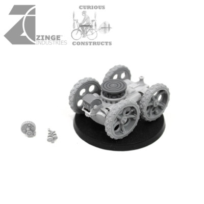 Zinge Industries Steampunk pneumatische mobile Waffenplattformen und Waffen X3 S-ART10 A