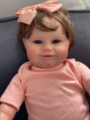 20in Lifelike Rooted Hair Reborn Doll Maddie Newborn Baby 3D Skin Toys for Girls