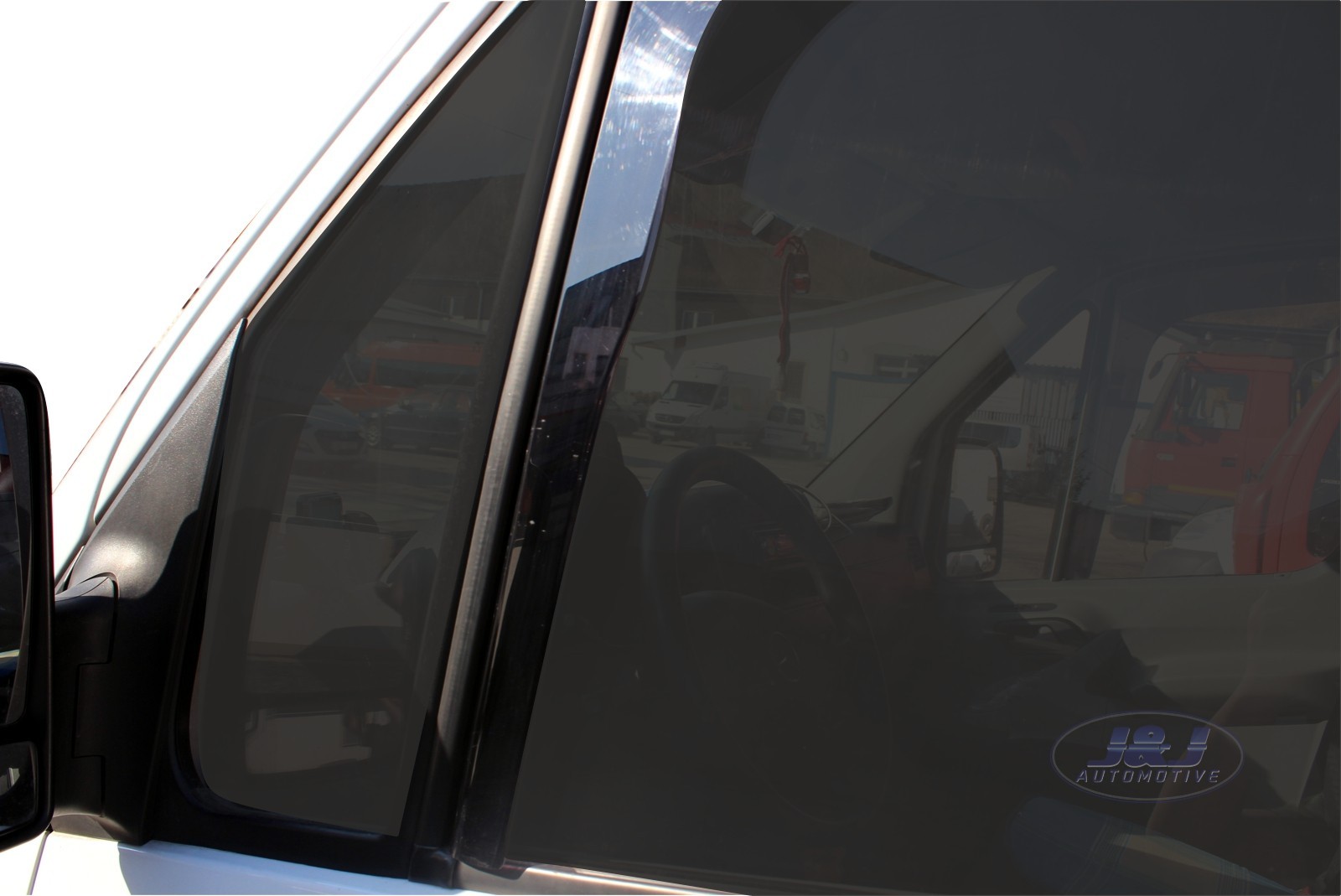 TO FIT MERCEDES SPRINTER 2006 2018 TINTED wind deflectors 2pc set