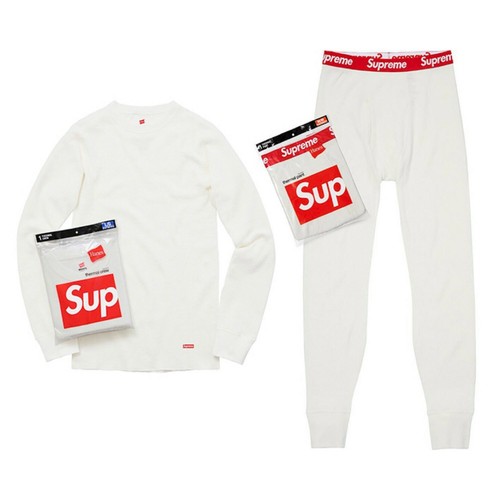 Supreme Hanes Thermal crew/pant Set 