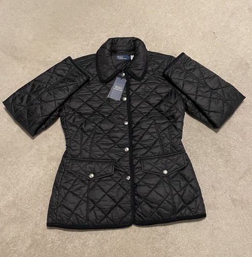 Polo Ralph Lauren Women Quilted Jacket Black Size Small - Picture 2 of 12