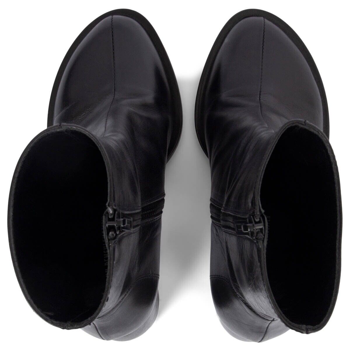67153 auth ANN DEMEULEMEESTER black leather LISA Ankle Boots 67153 auth ANN DEMEULEMEESTER black leather LISA Ankle Boots