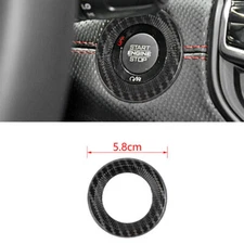 For Jeep Compass 21-2022 Carbon Fiber One-Click Startup Switch Ring Sticker Trim