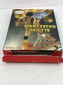 All Pro Basketball NES CIB Complete Nintendo Game Box Manual Sleeve Styrofoam