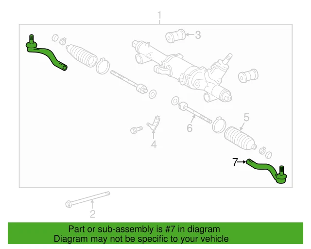 NUEVO OEM GENUINO LEXUS IS250 IS350 IS300 RC300 RC350 AWD JUEGO DE EXTREMOS DE BARRA DE AMARRE DE DIRECCIÓN Foto 4 de 4
