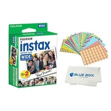 Fujifilm INSTAX Wide camera films Frame Stickers Microfiber Cloth 20 Films