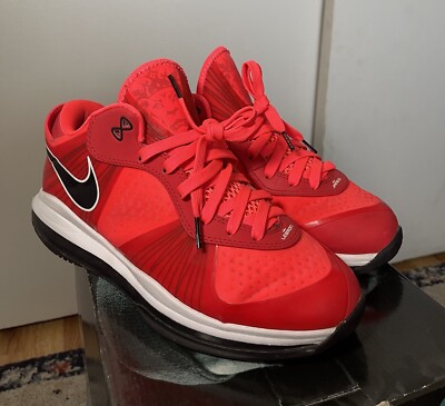 Size 9 - Nike Lebron 8 V/2 Low Solar Red 2011 | eBay