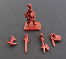 Heroquest Master MB Ersatzteile # Schwarz-Gardist/ Morcars Magier "+ 4 Waffen! #