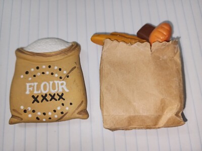 A Bag Of Bread And Flour Magnet Refrigerator