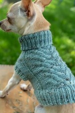 KNITTING PATTERN COPY DOG COAT  FOR XS DOGS, OR,CATS UP TO 5LB    57