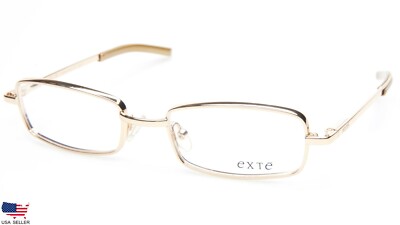 NEW EXTE EX11601 GOLD EYEGLASSES GLASSES METAL FRAME 51-19-125 B27mm Italy