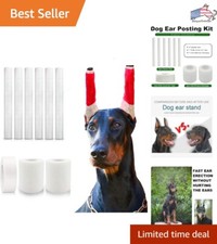 Dog Ear Stand Up Support Tool - Sponge Sticks, Gauze  Tape - Doberman Dogs