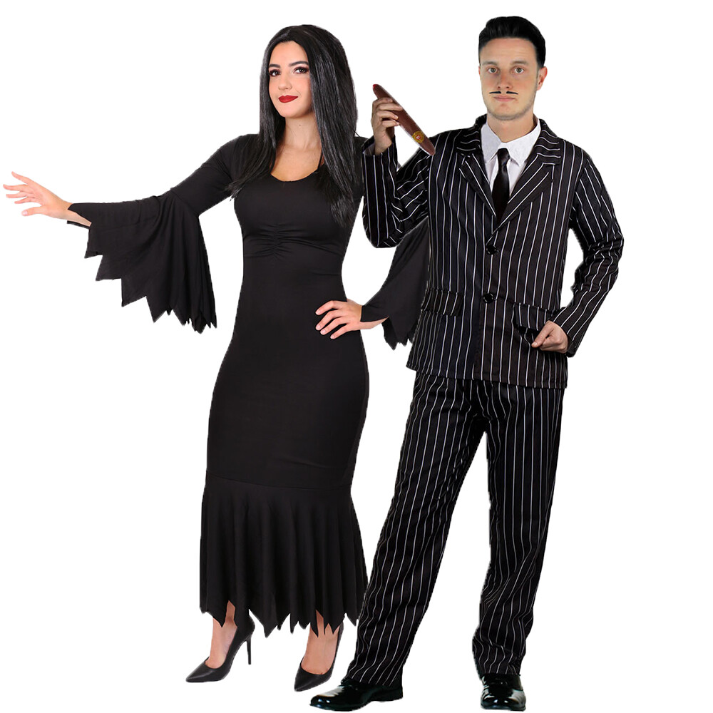 HALLOWEEN GOTHIC FANCY DRESS COSTUMES MR OR MRS TV FILM MOVIE CHARACTER