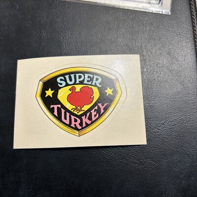 Jb24 The Zero Heroes 1983 General Mills Sticker #43 Super Turkey