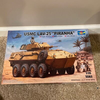 Trumpeter USMC LAV-25 Piranha - 1/35 Scale  Open Box And Complete Plus Extras