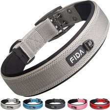 Heavy Duty Dog Collar 1.5  Width Ultra Soft Neoprene Padded Adjustable Reflec...