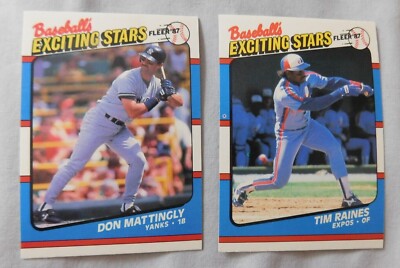 1987 Fleer Baseball's Exciting Stars Baseball Card Pick one