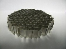 Aluminum Honeycomb Sheet Core / Honeycomb Grid 1/8 Cell, 2.14" Dia Disk, T 1.00"