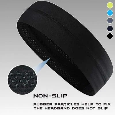 New Women Men Sport Sweat Sweatband Headband Yoga Gym Stretch Head Band Hair US
