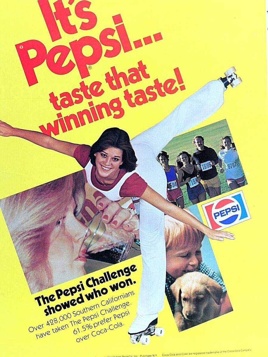 Pepsi Challenge So. California 1979 Vintage The Winning Taste