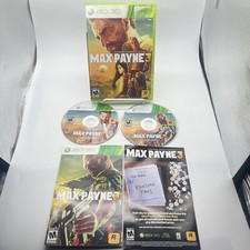 Max Payne 3 (Microsoft Xbox 360, 2012) Complete