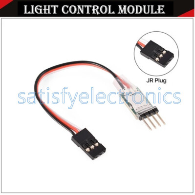 3CH LED Lamp Light Controller Switch Panel System Turn on/Off JR Plug for RC Car