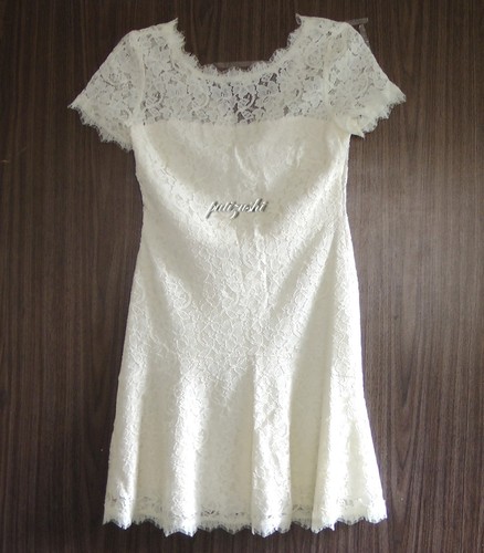 NWT Diane Von Furstenberg DVF Fifi Lace Dress, Ivory, size 10, original $428 - Picture 2 of 11
