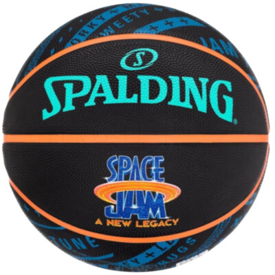 Basketball Unisex, Spalding Space Jam Tune Squad Roster Ball, Schwarz