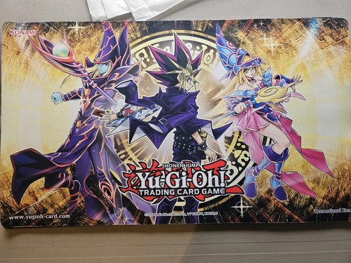 Yugioh! Yami Yugi, Dark Magician And Dark Magician Girl Playmat Of Win A Mat