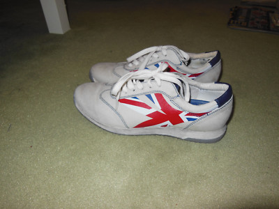 Schuhe Sneaker Marco Tozzi beige UK Flagge 37 - w NEU