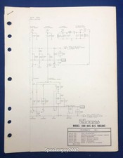 Original Thomas Organ / 400 405 415 / Service Schematic - Manual -- 1