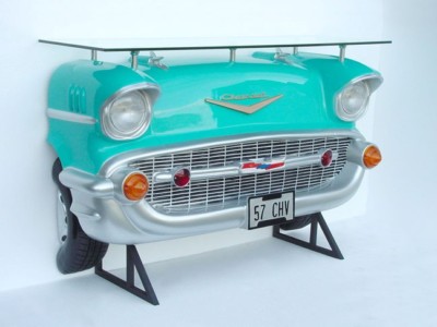 Autobar CHEVROLET TÜRKIS 183 cm CAR BAR Deko AMERICAN DINER USA RESTAURANT RETRO