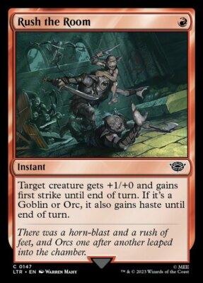 Rush the Room - Foil Light Play, English Magic the Gathering MTG The Lord of the