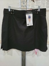 Rafaella Women's Supreme Stretch 4.5" Inseam Comfort Skort w/ Mesh Shorts