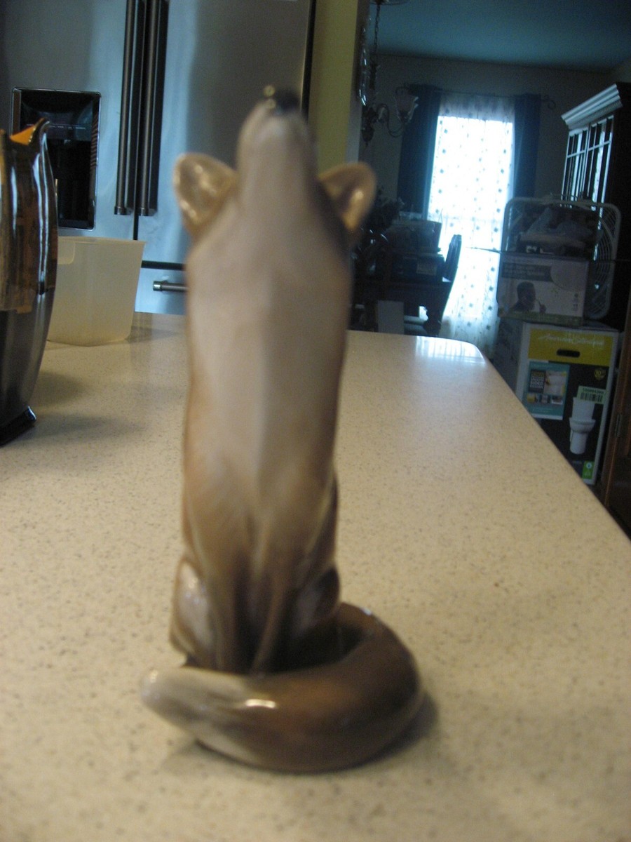 Antique Royal Copenhagen Fox Porcelain Figurine #1475 Denmark 1923