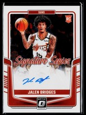 2024-25 Donruss Optic Jalen Bridges Signature Series Auto #SS-BRD