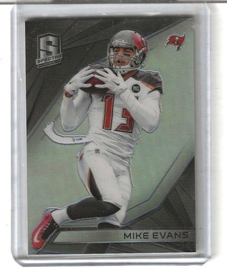 2015 Spectra Mike Evans Silver Prizm 13/99 #85 (Buccaneers) (# Match)