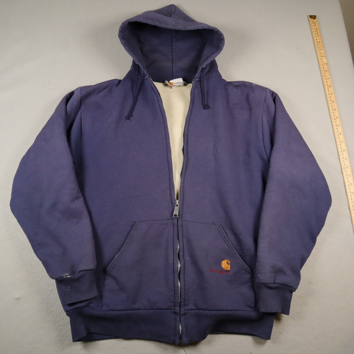 Vintage Carhartt K02 Thermal Lined Fleece Hoodie Men's XL* Jacket
