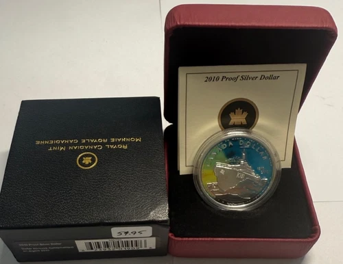 2010 Proof Silver Dollar - 100th Anniversary of Canadian Navy  B2010