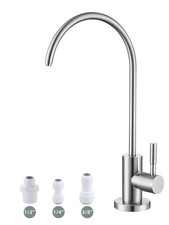 Drinking Water Faucet Lead Free RO Sink Tap Brushed Nickel SUS304 Kitchen Bar