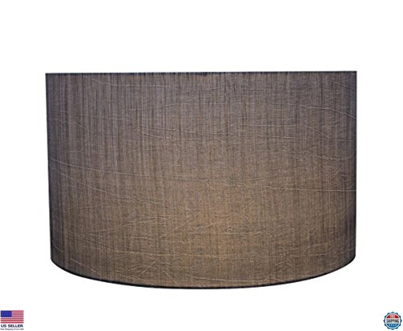 Aspen Creative 58327B UNO 过渡鼓灯罩,灰色和黑色,17"x17"x10 — 第 2/4 张图片