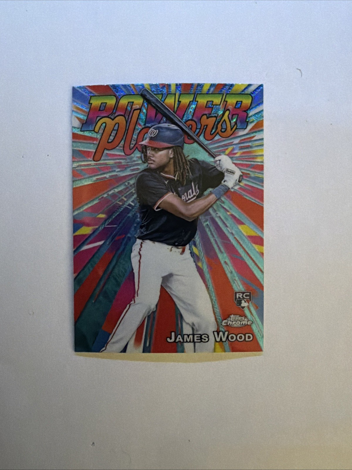 Topps 2025 Chrome Power Players Rookie Insert - James Wood Nationals #PP-19