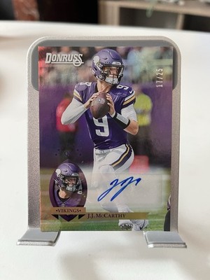 JJ McCARTHY 2025 DONRUSS AUTO /25 - MINNESOTA VIKINGS SSP