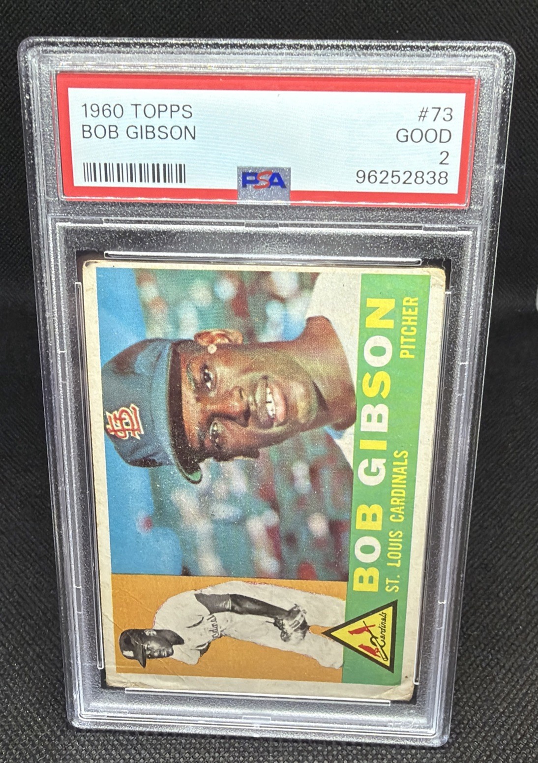 1960 Topps Bob Gibson #73 PSA 2