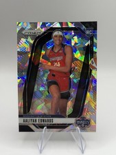 Aaliyah Edwards 2024 Panini Prizm WNBA #142 Ice Prizms Washington Mystics Rookie