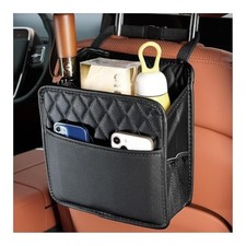 Car Seat Back Organizer, Large Capacity Foldable Car Seat Back Black,1PCS