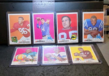 1969 Topps Football lot ● 7 Card EX/MT - NM+ Pro Bowl &amp; HOFers ● No creases!
