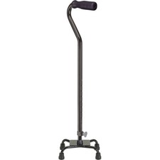 Walking Cane Adjustable Drive Medical Foam Grip Non-slip Handle 4-Prong Black